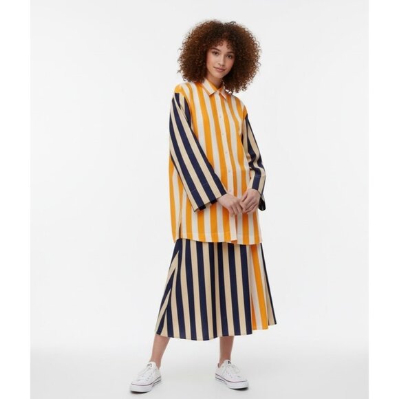 NWT marimekko Torma Merirosvo Paitapusero in Mix Stripe Oversized Shirt 42 / 12 - Picture 3 of 10